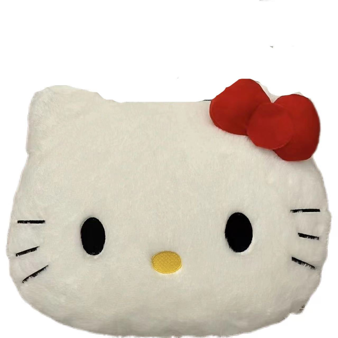 Kitty Cute Cat Head Plush Pillow Sofa Bedside Cushion Car Pillow Nap Pillow Birthday Gift For Women
