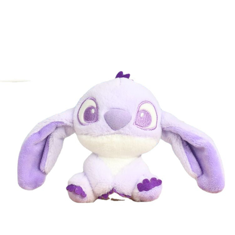 Internet Celebrity Cute Star Baby Purple Stitch Pendant Plush Toy Cartoon Stitch Doll Bag Pendant