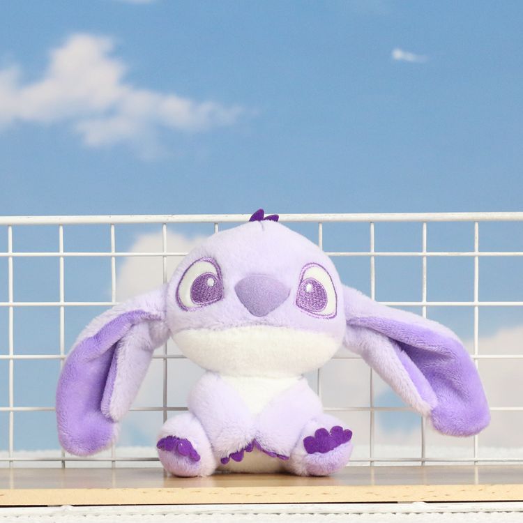 Internet Celebrity Cute Star Baby Purple Stitch Pendant Plush Toy Cartoon Stitch Doll Bag Pendant