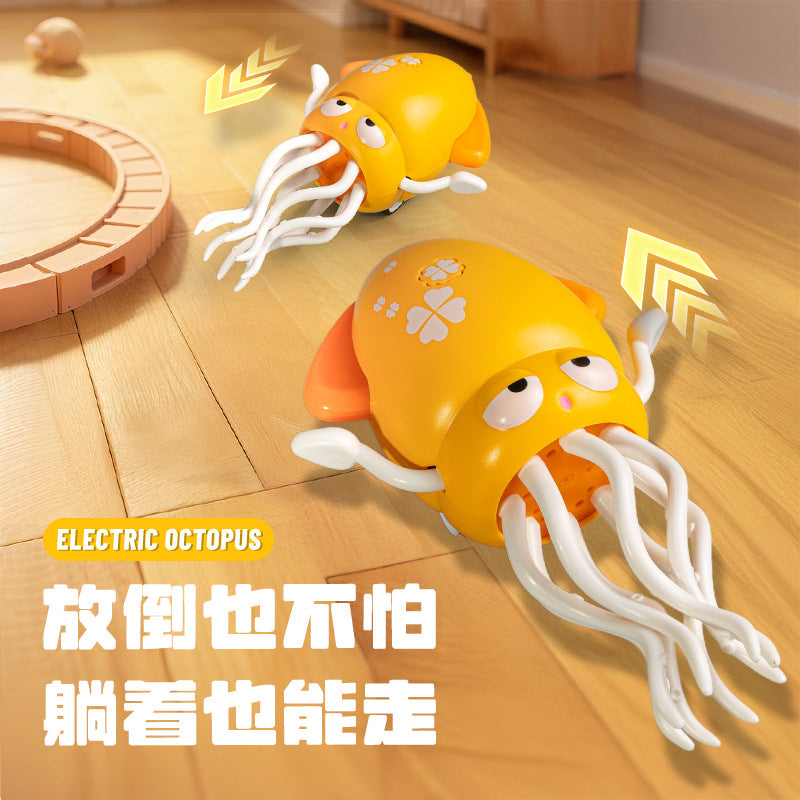 Popular Magical Dancing Octopus Electric Decompression Squid Children's Sensor Escape Automatic Obstacle Avoidance Octopus Toy