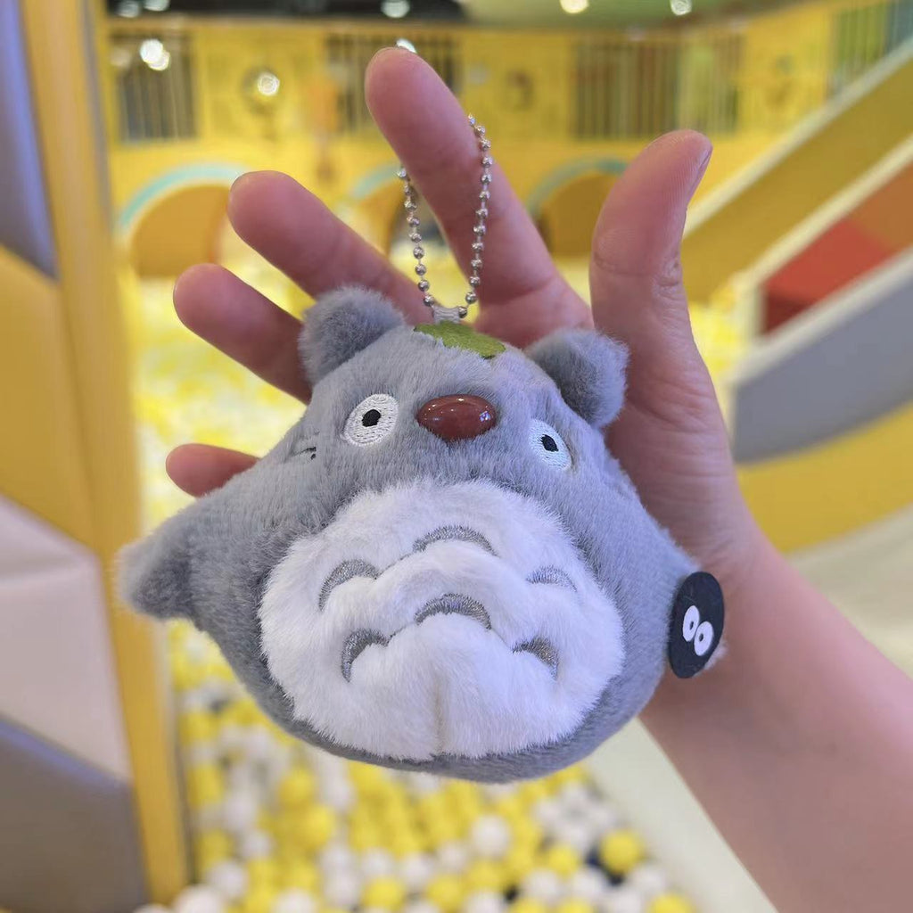 Cross-Border Totoro Pendant Japanese Plush Doll School Bag Pendant Keychain Bag Car Doll Gift Wholesale