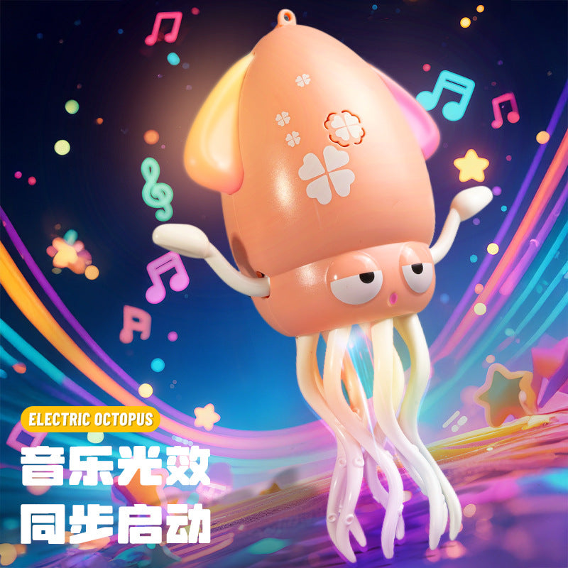 Popular Magical Dancing Octopus Electric Decompression Squid Children's Sensor Escape Automatic Obstacle Avoidance Octopus Toy