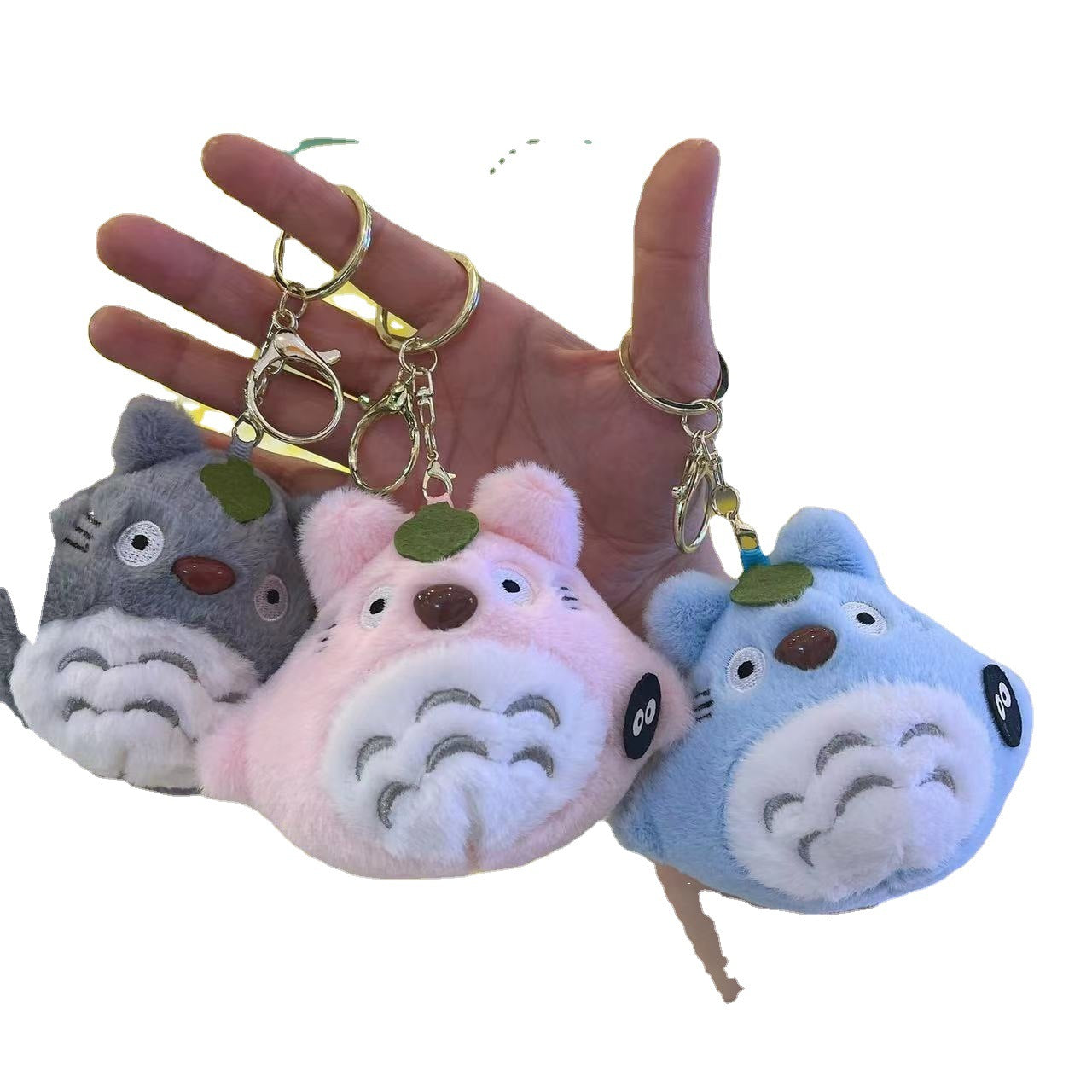 Cross-Border Totoro Pendant Japanese Plush Doll School Bag Pendant Keychain Bag Car Doll Gift Wholesale