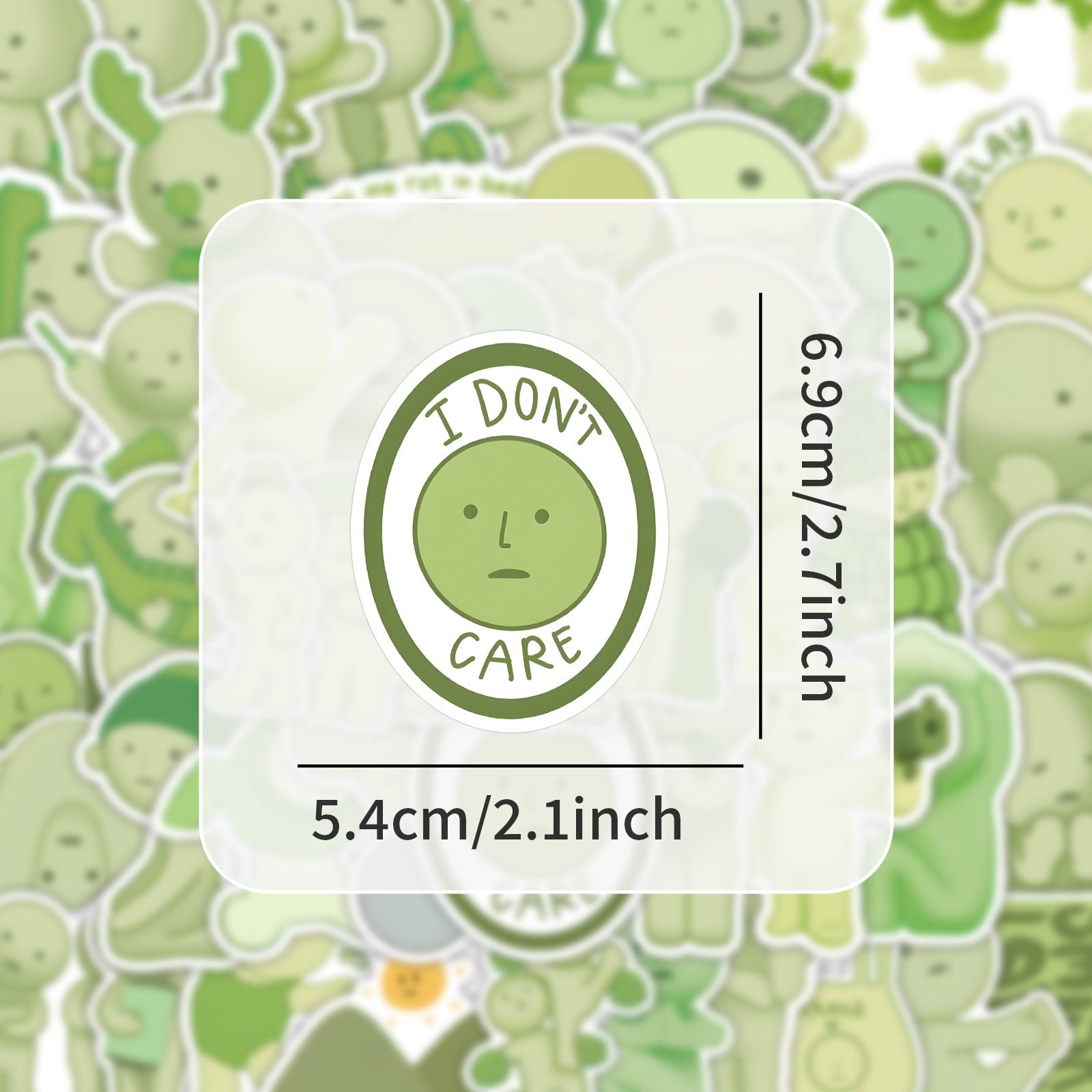 Corner Graffiti Stickers 50 Cross-border Cartoon Tide Play Doll Cute Green Little Person Hand Account Stickers Children